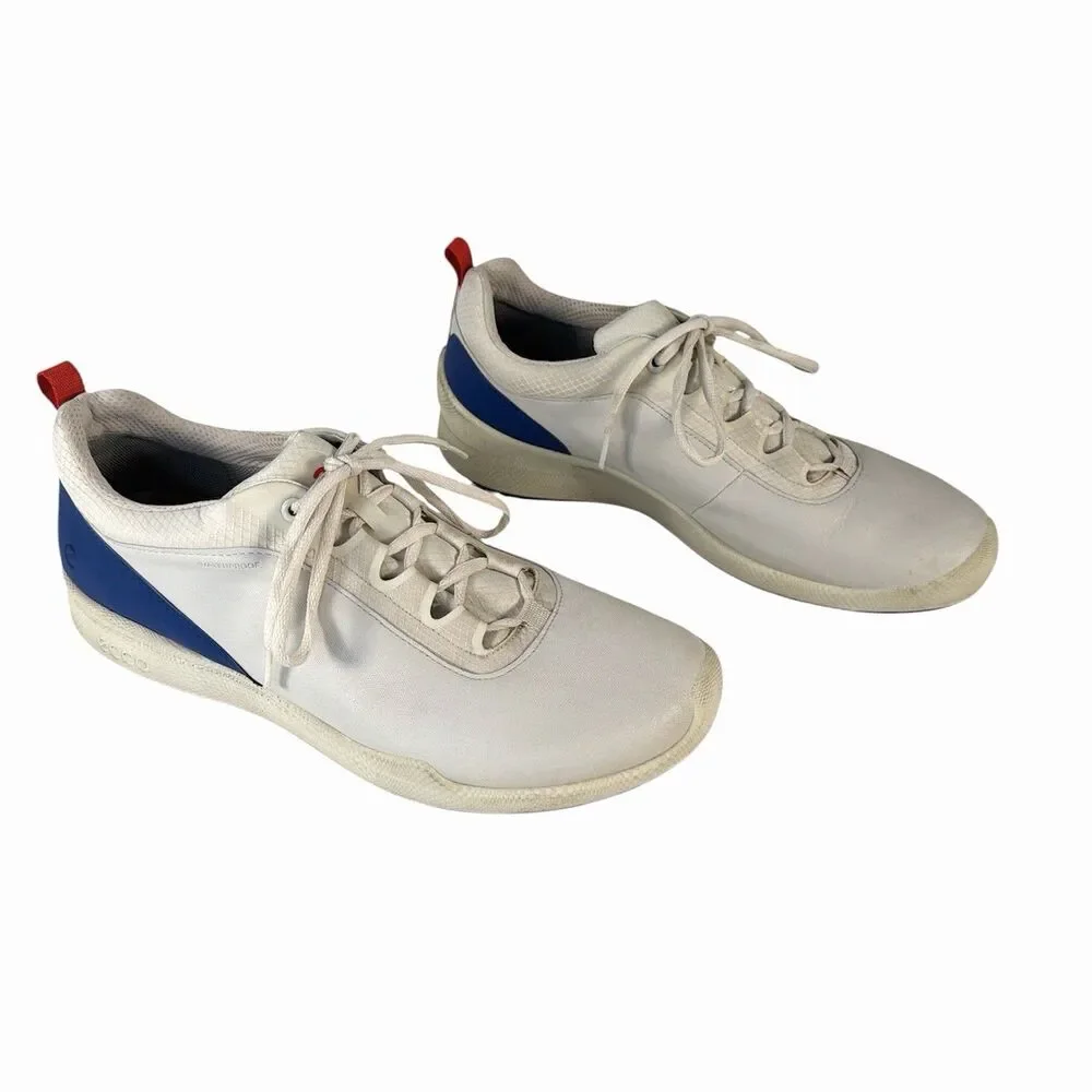 Ecco Biom Hybrid White/Mazarine Blue Mens Golf Shoes Size 11-11.5 EU Size 45